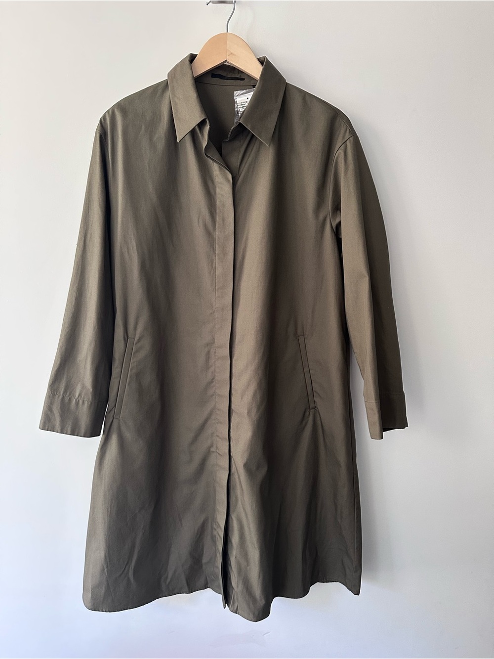 NWT | UNIQLO | XS | Classic Women's Olive Shirt Dress